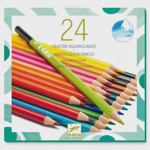 Learn Play: Watercolour Pencils - 24pk | Djeco