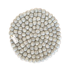 Felt Ball Pot Stand - Grey Marle | SHEEP-ish