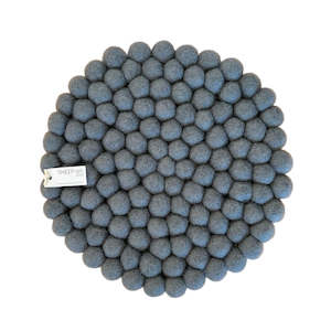 Decor: Felt Ball Pot Stand - Storm | SHEEP-ish