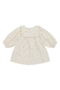 Organic Cotton Muslin Amira Dress - Dina Antique | Jamie Kay