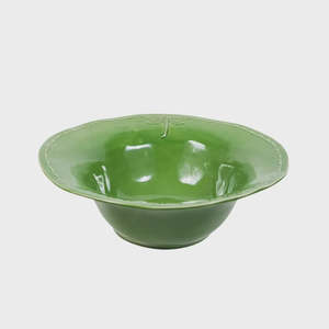 Dragonfly Stoneware Green Salad Bowl Large | French Country