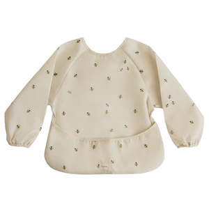 Mushie: Long Sleeve Bib - Bees | Mushie
