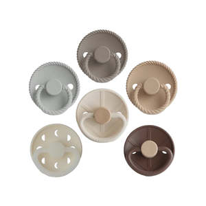 6-Pack Pacifiers - Round Latex - Earthy Wonder | FRIGG