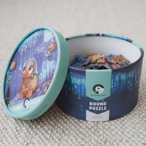 Puzzle - Glowworm Glitter Critter - Round - 100 piece | Tikitibu