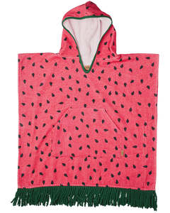 Kip Co: Melon Printed Kids Terry Poncho | Kip & Co