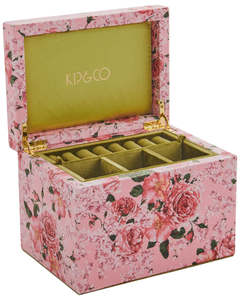 Kip Co: Rose Garden Velvet Jewellery Box Large | Kip & Co