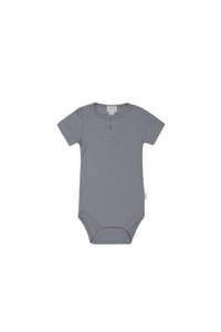 Organic Cotton Modal Darcy Rib Tee Bodysuit - Finch | Jamie Kay
