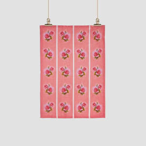 Tea Towel - Vintage Rose Pink Gerbera | Tikitibu