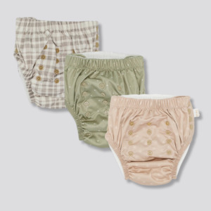 Diapers: Training Pant Trio - Beehave + Field of Hearts + All Plaid Out