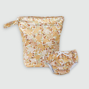Luxe Wet Bag + Swim Nappy Set - Summer Haze