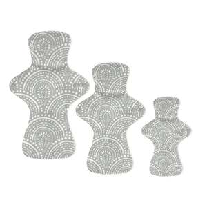 Cloth Pads: Cloth Pads 3 Pack - Sea Fog Boho