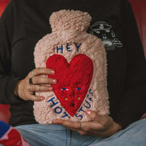 Studio Soph: Hot Water Bottle & Cover - Hey Hot Stuff