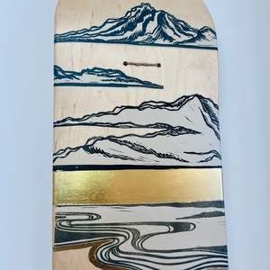 Art Stationary: Shoreline Studio | Golden Glow Mountains Deck