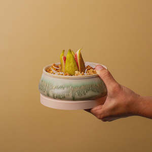 Small Ceramic Travel Bowl | Rainforest Jasper