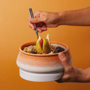 Ceramics: Large Ceramic Travel Bowl | Desert Sand