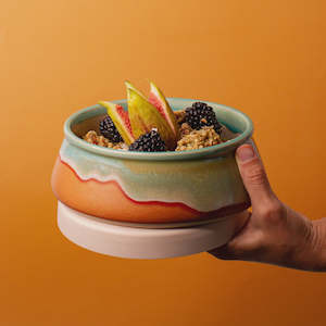 Ceramics: Large Ceramic Travel Bowl | Coral Dreaming