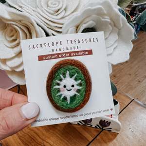 Brooches Pins: Jackelope Treasures | Kiwi Brooch