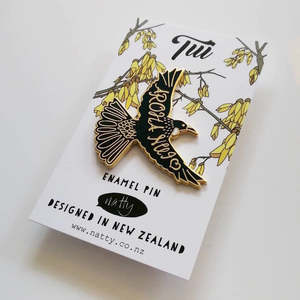Brooches Pins: Tui Aroha Nui Enamel Pin