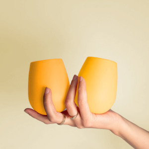 Buttermilk + Sunflower Fegg Silicone Unbreakable Glasses