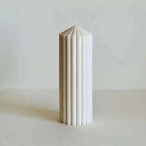 Candles Incense Diffusers: Cirque Pillar | White | Black Raspberry & Vanilla