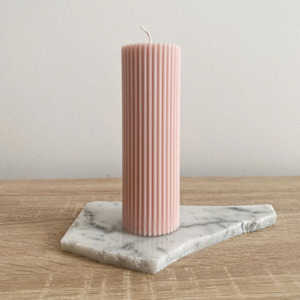 Candles Incense Diffusers: Cirque Pillar | Biege | Black Raspberry & Vanilla