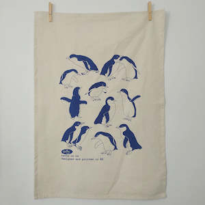 Kororā Little Penguin tea towel