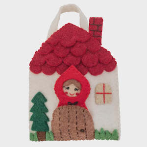 Kids Toys: Little Red Riding Hood Finger Puppet Play Bag Set