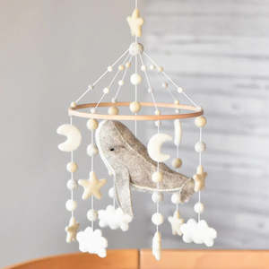 Childrens Decor: Whale Nursery Mobile