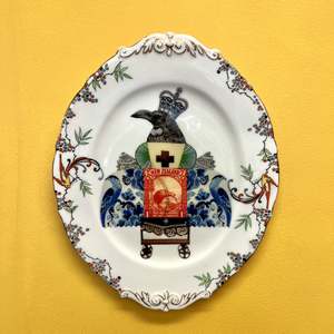 Art Stationary: The Black Pixie |  Bird Platter