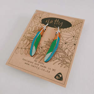 Tūi Feather Earrings