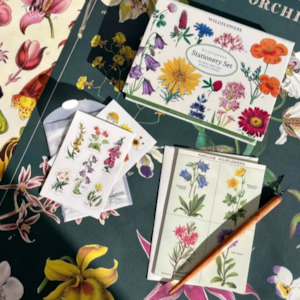 Cards Stationary: Cavallini & Co | Wildflowers Stationery Set