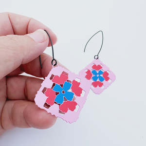 Earrings 1: Granny Square earrings | 2 colours