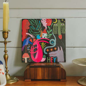 Studio Soph | Art Tile - HEY!