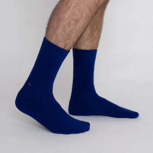 Possum Merino Wool HAMILTON Socks, Royal Blue