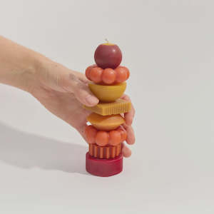 Candles Incense Diffusers: Poppy + Sage | Medium Stacking Candle