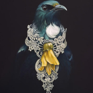 Accessories: She Of The Kowhai Tree - Art Print By Jane Crisp