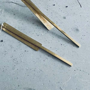 Earrings 1: Twigg Jewellery | Brass Rod Earrings