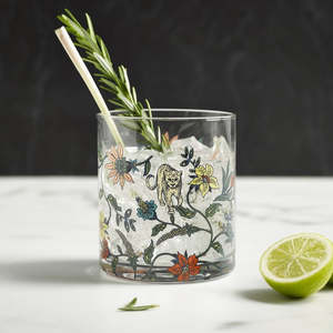 Botswana Botanical glassware