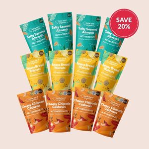 Little Bird Sale Range Excl Crispy Flats: Activated Nuts — Mixed 12 Pack