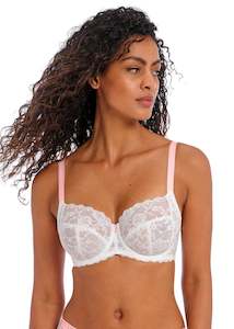 FREYA  Offbeat Underwired Side Support Bra (White)