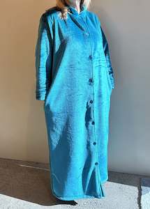 Dressing Gowns: Essence 680RB Button up ROBE Emerald