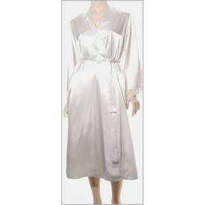 Dressing Gowns: Essence Long Shawl Collar Robe 664RS (Cream)