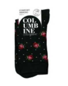 Columbine Merino Wool Comfort Sock ( flower dot )