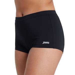 ZOGGS HARLEM BOYLEG SHORT CHLORINE RESISTANT (BLACK)