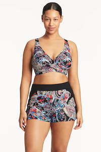 Bikini Bottom: Sea Level Bohemia Swim Short (Black Multi)