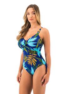 Fantasie Pichola Tropical Blue Twist Front Swimsuit