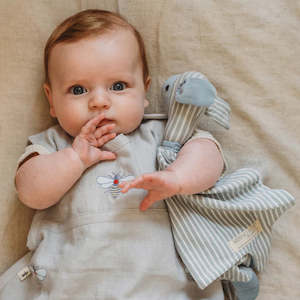 Merino Kids Organic Snuggle Toy (Turtle Dove Stripe)