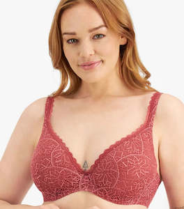 Berlei: Berlei Barely There Lace Bra (Copper Rouge)