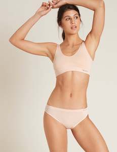 Boody Bamboo Padded Shaper Crop Bra  BLACK, WHITE, NUDE, NAVY