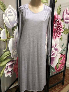 Sleepwear: Zenza Merino/Cotton Nightgown 580NG (Blue)